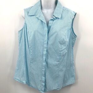 Riders By Lee Button Down Sleeveless Top Size XL